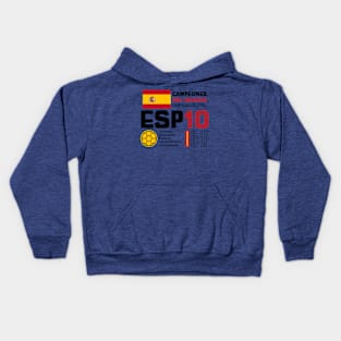 THEMES DESIGN SOCCER TEAM WORLD CHAMPION ESP Kids Hoodie